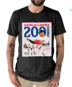 Congrats to Pablo Lopez On 200 Strikeouts This Season With Minnesota Twins In MLB Shirt