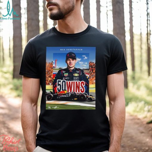 Congratulations Max Verstappen 50 Wins T Shirt United States GP 2023