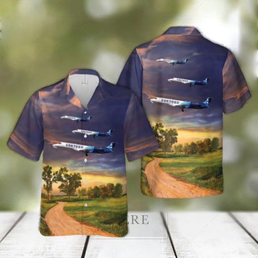 Contour Airlines Embraer ERJ 135 Hawaiian Shirt