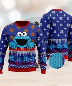 Cookie Monster Knitted Xmas Sweater Gift Men And Women