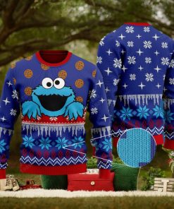 Cookie Monster Knitted Xmas Sweater Gift Men And Women