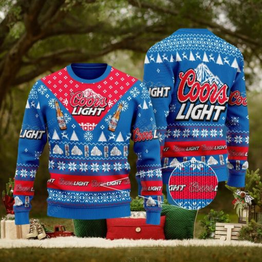 Coors Light Beer Knitted Xmas Sweater Gift Men And Women