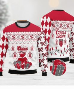 Coors Light Gifts Red Pattern Ugly Christmas Sweater Christmas Holiday Gift