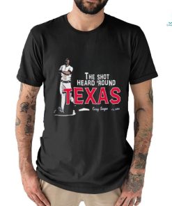 Corey seager shot heard round Texas mlbpa 2023 shirt