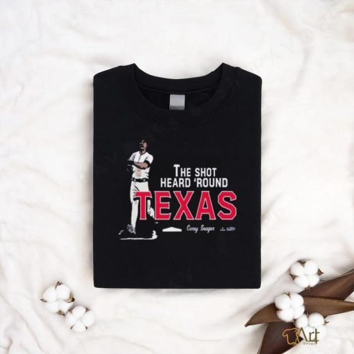 Corey seager shot heard round Texas mlbpa 2023 shirt