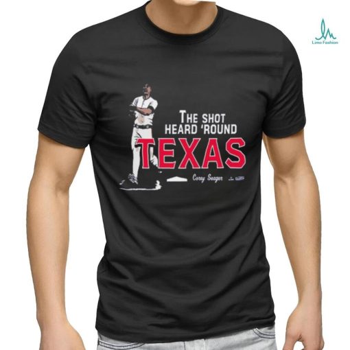 Corey seager shot heard round Texas mlbpa 2023 shirt