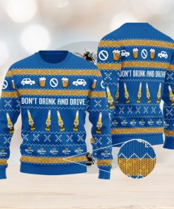 Corona Don’t Drink And Drive Blue Knitted 3D Sweater Gift For Xmas