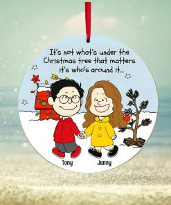 Couple, Under The Christmas Tree, Personalized Ornament, Christmas Gifts For Couple, 04qhpo260923hh