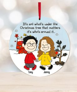 Couple, Under The Christmas Tree, Personalized Ornament, Christmas Gifts For Couple, 04qhpo260923hh