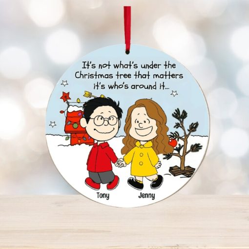 Couple, Under The Christmas Tree, Personalized Ornament, Christmas Gifts For Couple, 04qhpo260923hh