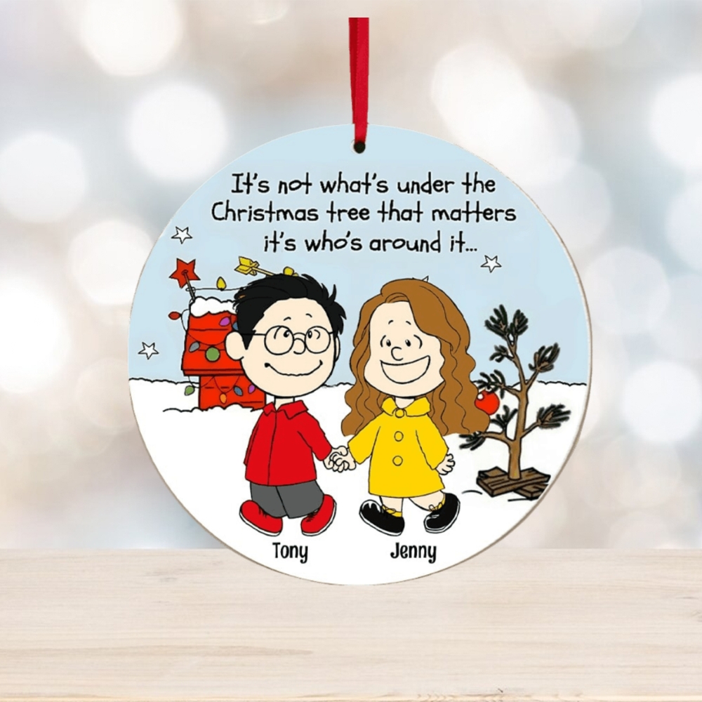 Couple, Under The Christmas Tree, Personalized Ornament, Christmas Gifts For Couple, 04qhpo260923hh Couple, Under The Christmas Tree, Personalized Ornament, Christmas Gifts For Couple, 04qhpo260923hh