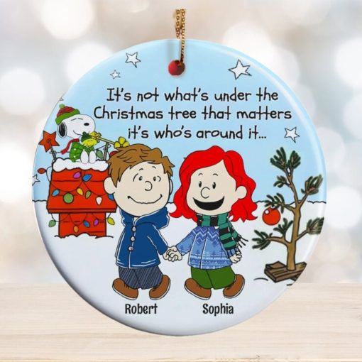Couple, Under The Christmas Tree, Personalized Ornament, Christmas Gifts For Couple