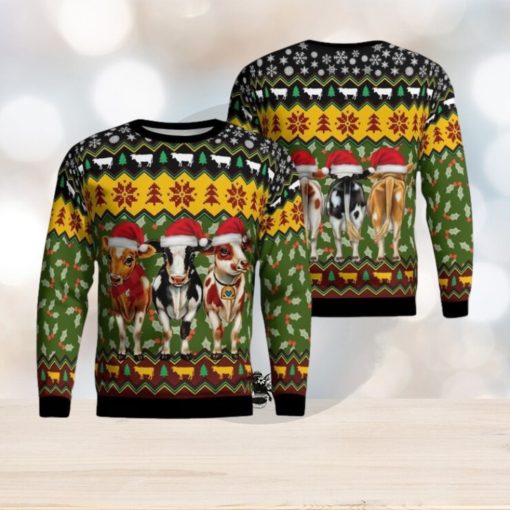 Cow Christmas Ugly Sweater