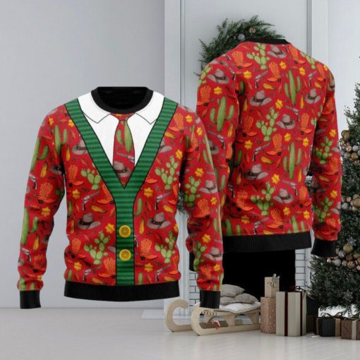 Cowboy Ugly Christmas Sweater Gift New Gift For Men And Women Family Holidays