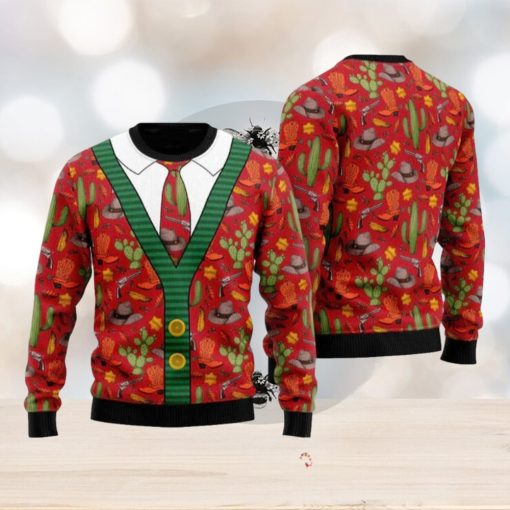 Cowboy Ugly Christmas Sweater Gift New Gift For Men And Women Family Holidays