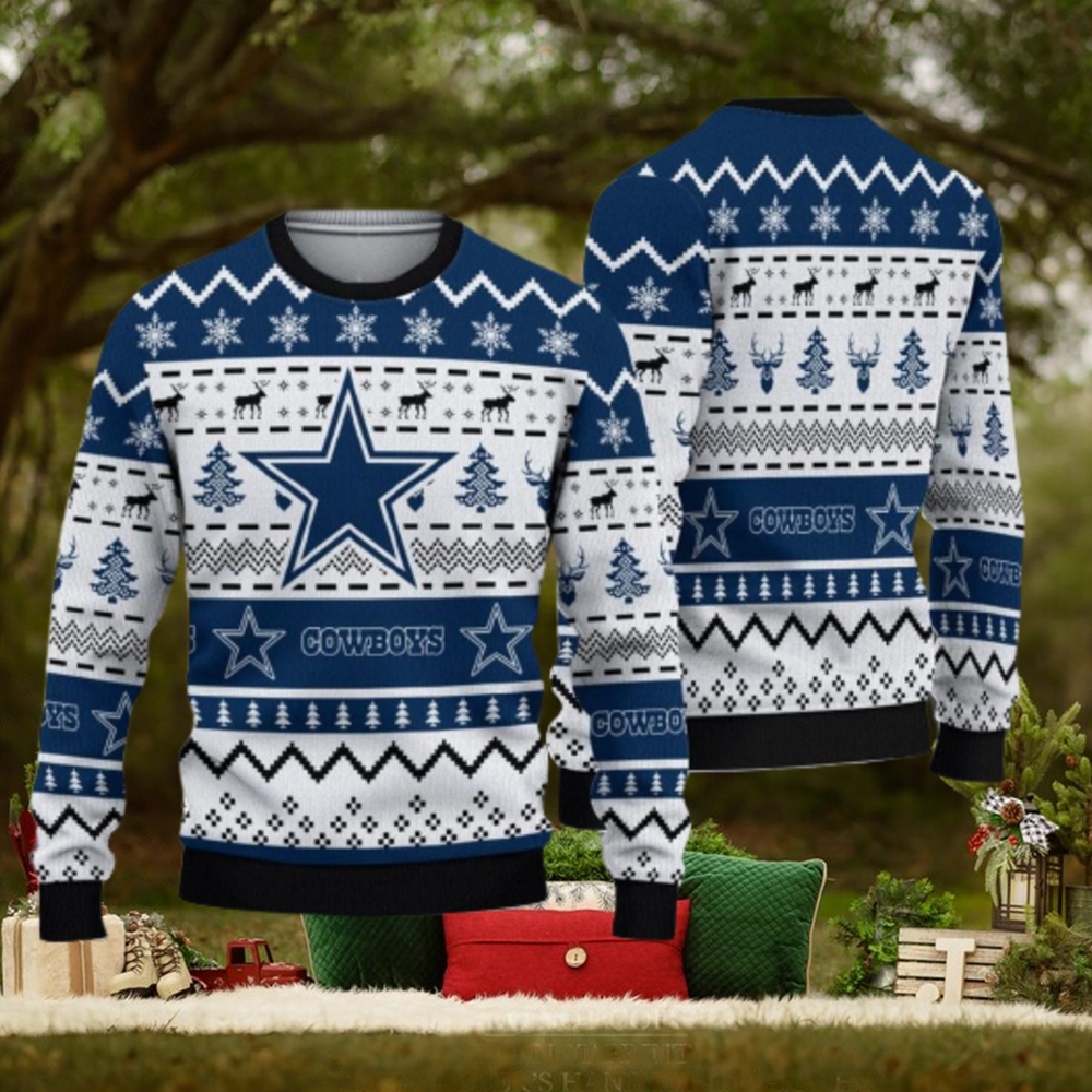 Dallas Cowboys Gnome de Noel Ugly Christmas Sweater - Limotees