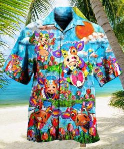 Cows Happy Love Animals Limited Edition Hawaiian Shirt Best Gift For Men Women