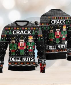 Crack Deez Nuts Nutcracker Ugly Christmas Sweater Gift Knitting Sweater