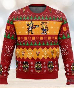 Crash and Doc Neo Crash Bandicoot 3D Ugly Christmas Sweater Christmas Gift Ideas Party Gift