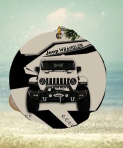 Cream Jeep Perfect Gift For Holiday Xmas Gift Tree Decorations Ornament