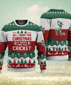 Cricket All I Want For Christmas Sweater Trending For Men And Women Gift Holidays