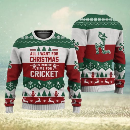 Cricket All I Want For Christmas Sweater Trending For Men And Women Gift Holidays