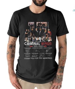 Criminal Minds 17 Years 2005 2022 Thank You For The Memories Signatures Shirt