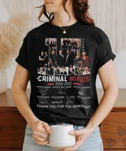 Criminal Minds 17 Years 2005 2022 Thank You For The Memories Signatures Shirt