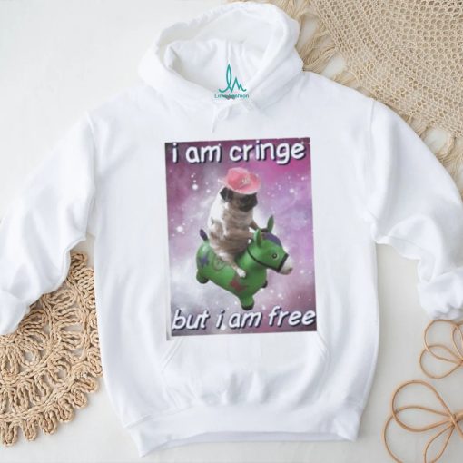 Cringeytees.Com I Am Cringe But I Am Free Dog Shirt