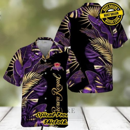 Crown Royal Tropical Palm Hawaiian Shirts