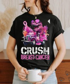 Crush Breast Cancer TRex Dinosaur T Shirt