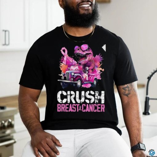 Crush Breast Cancer TRex Dinosaur T Shirt