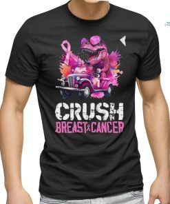 Crush Breast Cancer TRex Dinosaur T Shirt