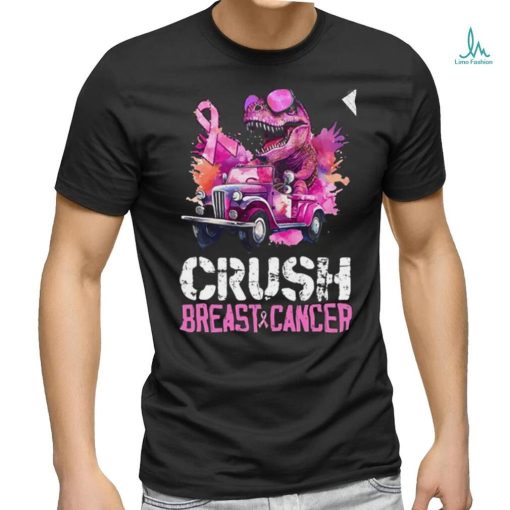 Crush Breast Cancer TRex Dinosaur T Shirt