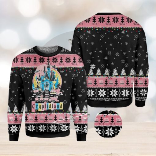 Cryptidland ChristmasTrending Knitted Christmas 3D Sweater For Fans