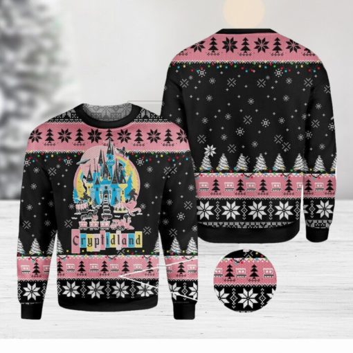 Cryptidland ChristmasTrending Knitted Christmas 3D Sweater For Fans