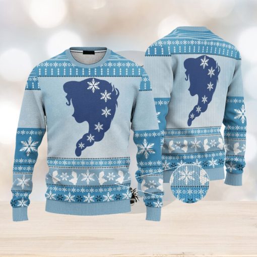 Custom Cosplay Elsa Ugly 3D Sweater AOP Best Gift For Christmas