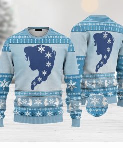 Custom Cosplay Elsa Ugly 3D Sweater AOP Best Gift For Christmas