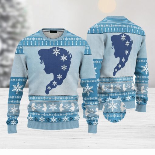 Custom Cosplay Elsa Ugly 3D Sweater AOP Best Gift For Christmas