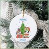 Personalized Stitch Ceramic Ornament, Disney Stitch Christmas Ornament