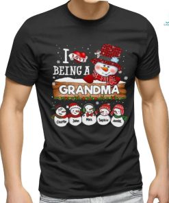 Custom Kids Name Snowman Shirt Gift For Mom Grandma shirt