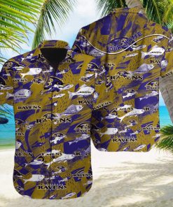 Baltimore Ravens NFL Hawaiian shirt Custom Name Summer Gift - Limotees