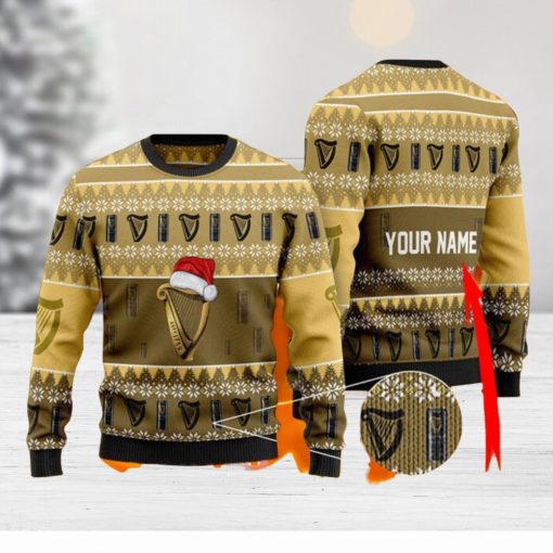 Custom Name Guinness Ugly Christmas Sweater