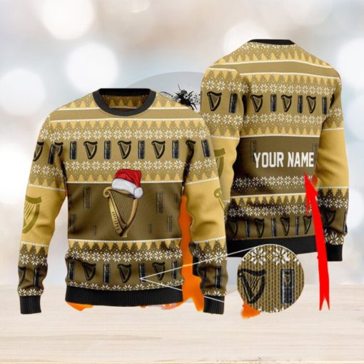 Custom Name Guinness Ugly Christmas Sweater