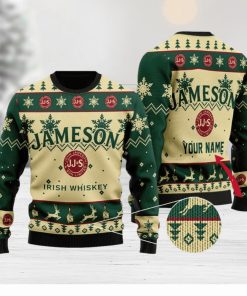 Custom Name Jameson Knitted 3D Sweater Gift For Xmas