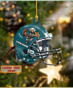 Custom Name Philadelphia Eagle NFL Christmas Ornament