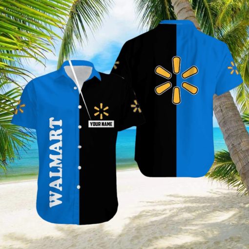 Custom Name WALMART Brand Surfboard 3D Hawaiian Shirt For Summer