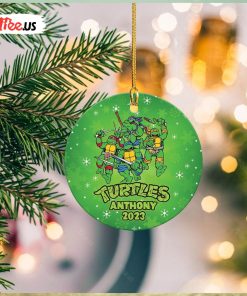 Custom Ninja Turtles Christmas Ornament – Personalized Turtle Decor