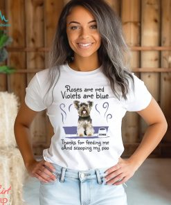 Custom Photo Dog Thanks for Feeding me T shirt