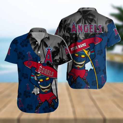 Customizable Name Los Angeles Angels Tropical Shirt